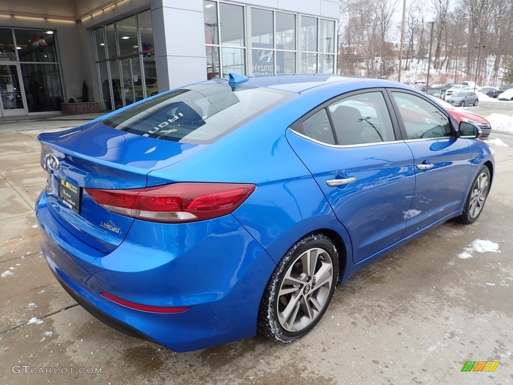 2017 Elantra Limited - Electric Blue / Black photo #2