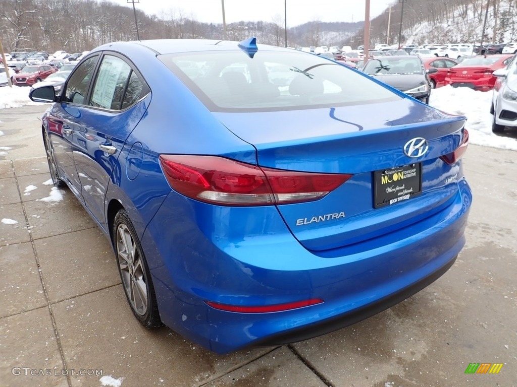 2017 Elantra Limited - Electric Blue / Black photo #5