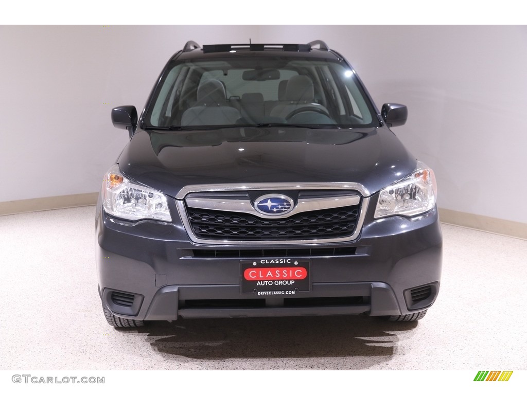 2015 Forester 2.5i Premium - Dark Gray Metallic / Gray photo #2