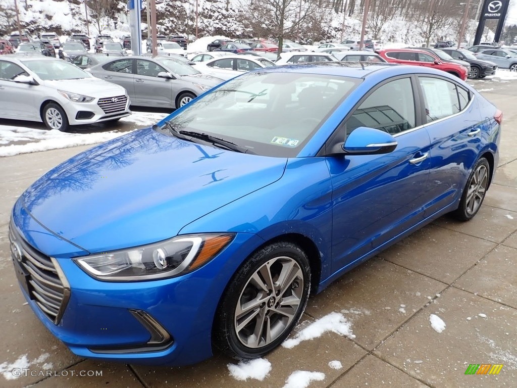 2017 Elantra Limited - Electric Blue / Black photo #7