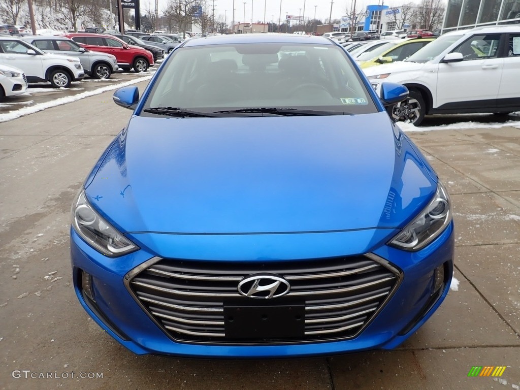 2017 Elantra Limited - Electric Blue / Black photo #8
