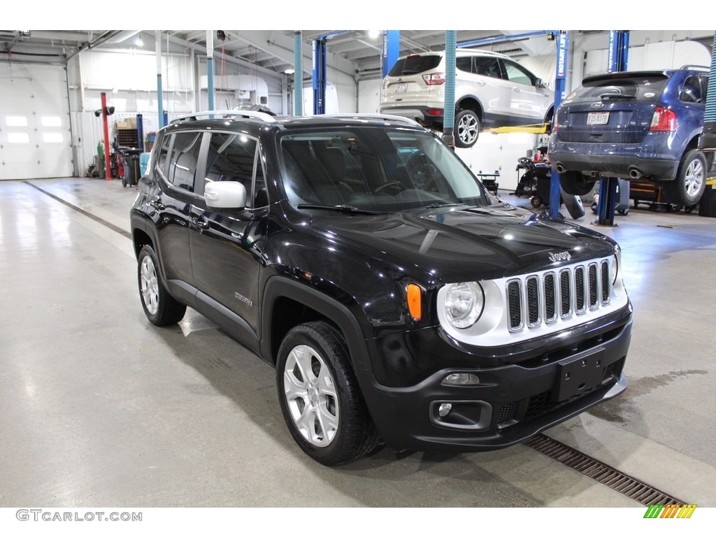 2016 Renegade Limited 4x4 - Black / Black photo #3