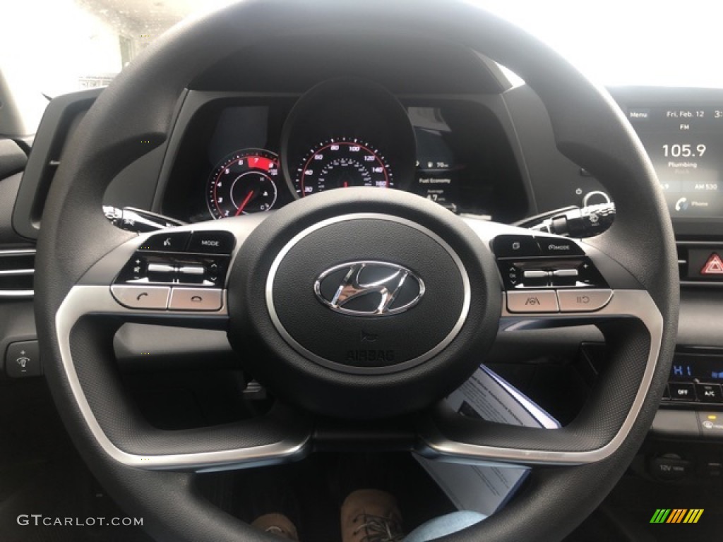 2021 Elantra SEL - Phantom Black / Black photo #10