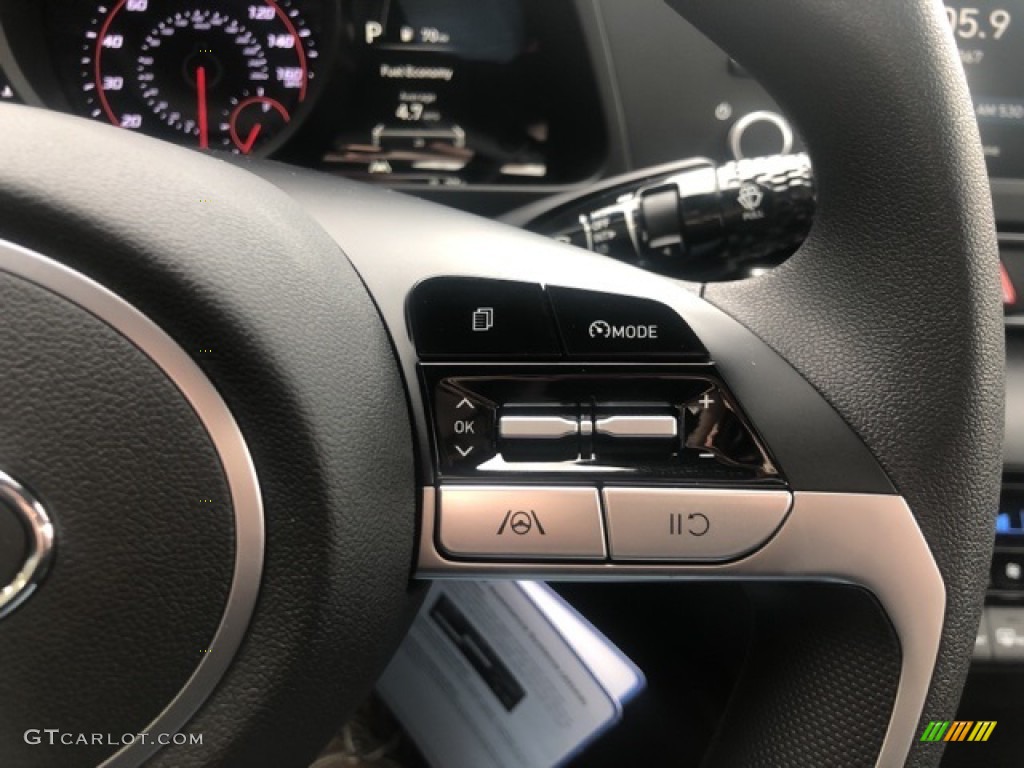 2021 Elantra SEL - Phantom Black / Black photo #12