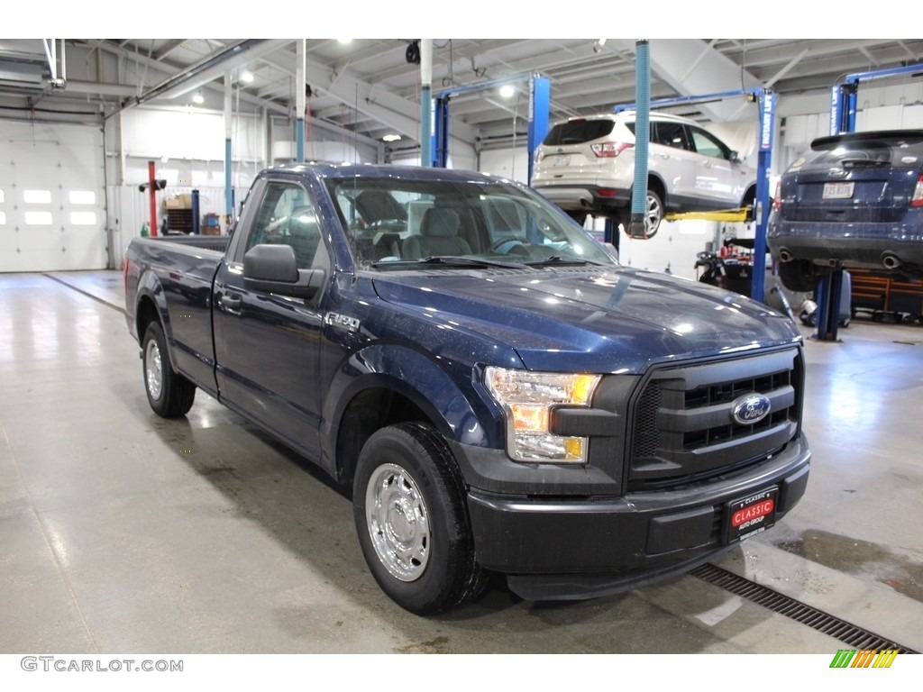 2016 F150 XL Regular Cab - Blue Jeans / Medium Earth Gray photo #3