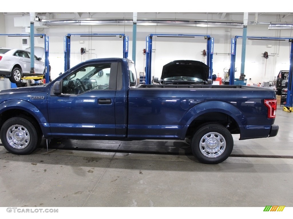 2016 F150 XL Regular Cab - Blue Jeans / Medium Earth Gray photo #8