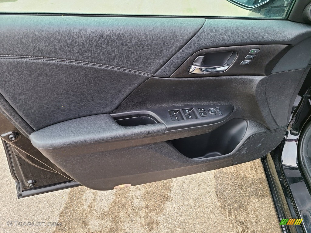 2013 Accord EX-L V6 Sedan - Crystal Black Pearl / Black photo #4