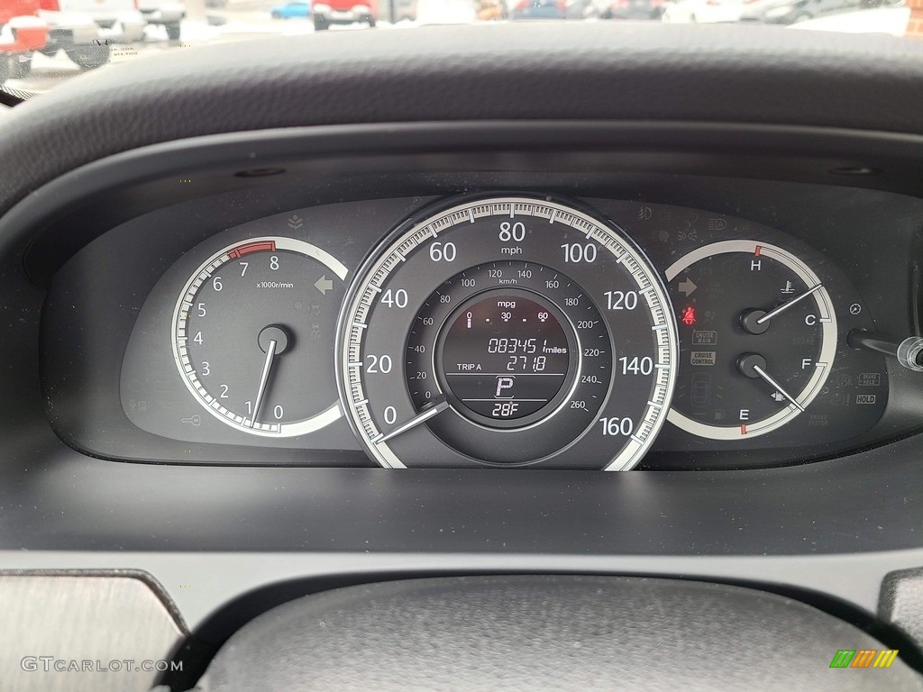 2013 Accord EX-L V6 Sedan - Crystal Black Pearl / Black photo #17