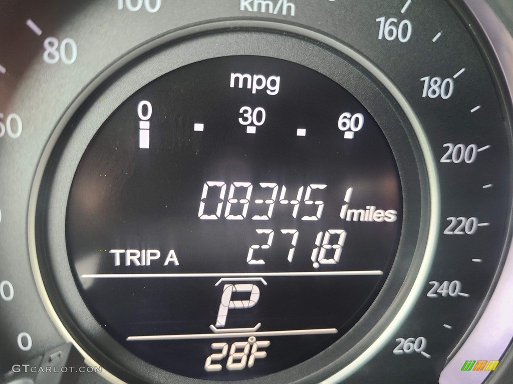 2013 Accord EX-L V6 Sedan - Crystal Black Pearl / Black photo #18