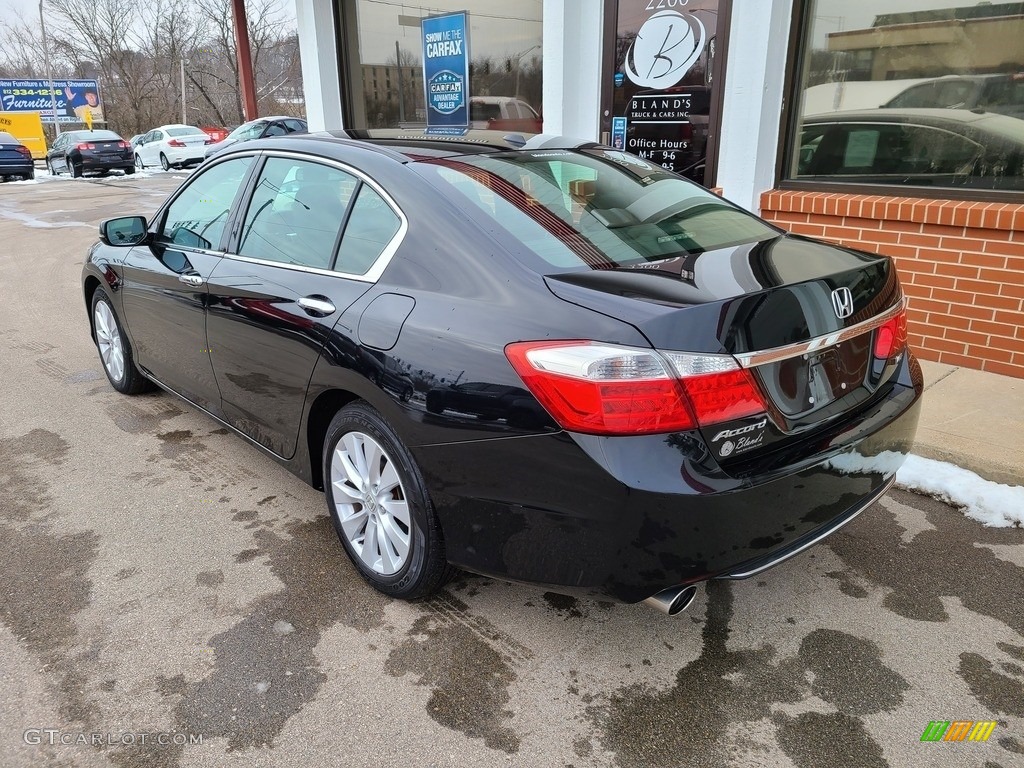 2013 Accord EX-L V6 Sedan - Crystal Black Pearl / Black photo #36