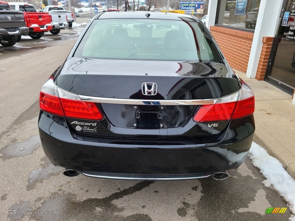 2013 Accord EX-L V6 Sedan - Crystal Black Pearl / Black photo #37