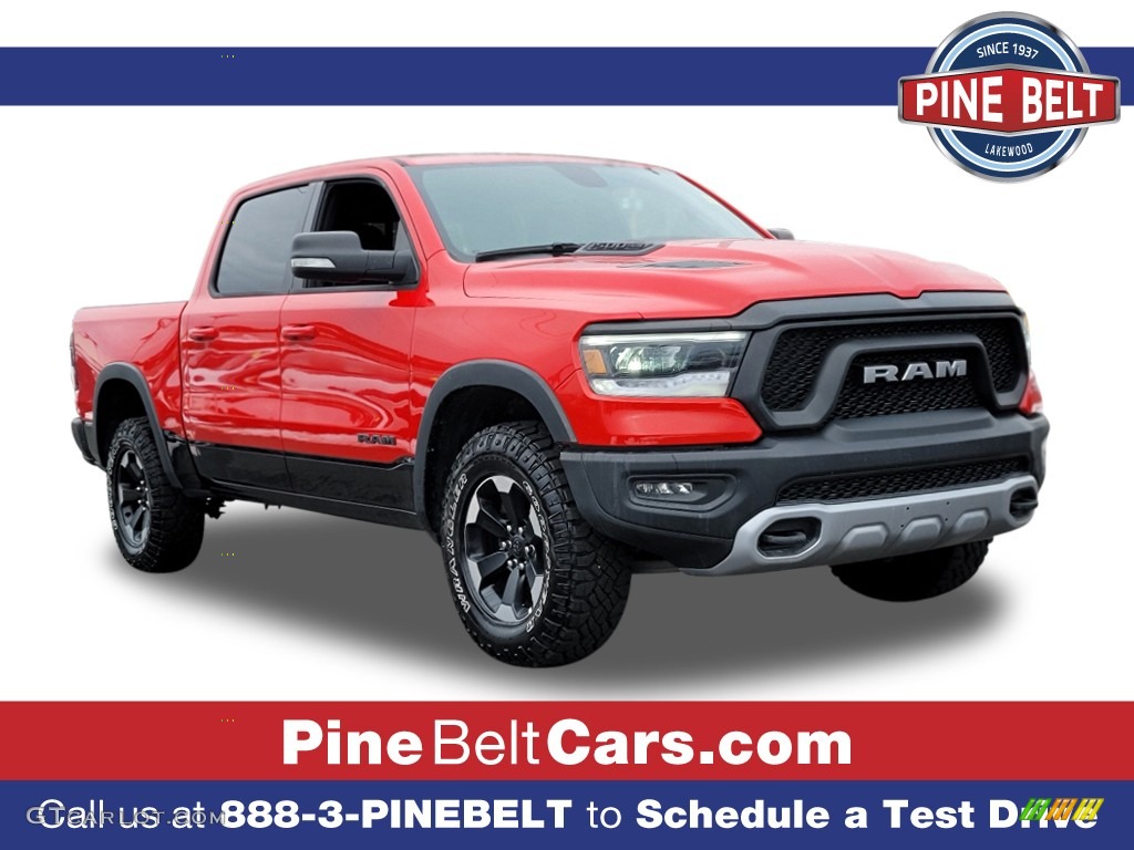 2020 1500 Rebel Crew Cab 4x4 - Flame Red / Black photo #1