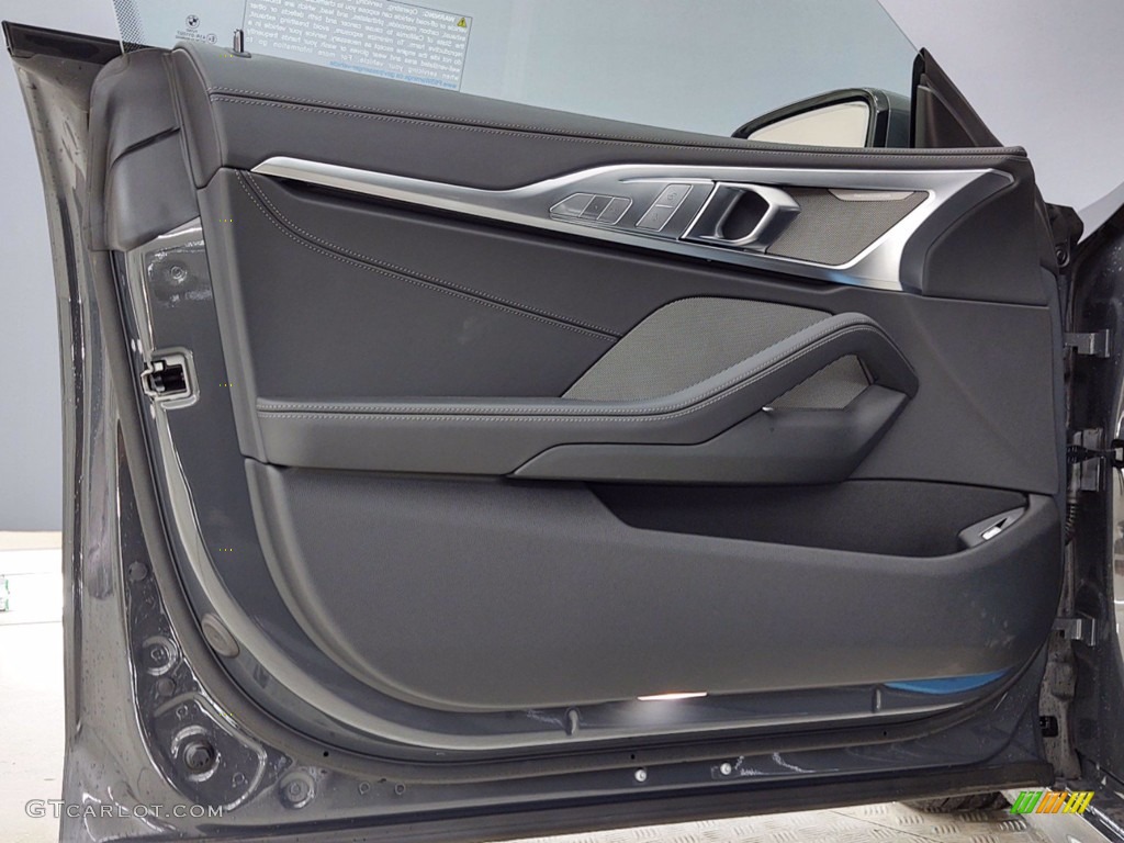 2021 BMW 8 Series 850i xDrive Gran Coupe Black Door Panel Photo #141103531