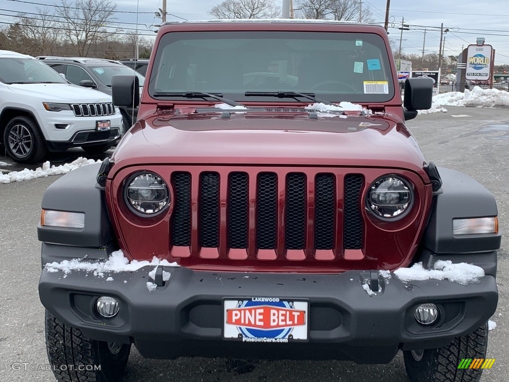 2021 Wrangler Unlimited Islander 4x4 - Snazzberry Pearl / Black photo #2