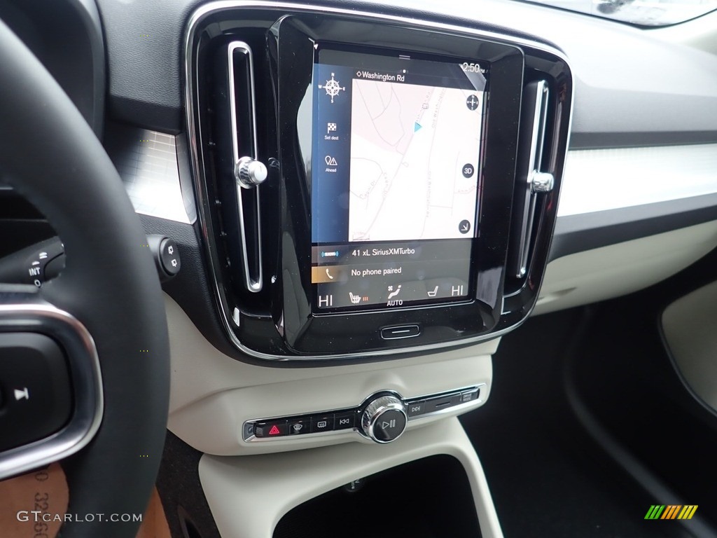 2021 XC40 T5 Momentum AWD - Black Stone / Blond/Charcoal photo #14