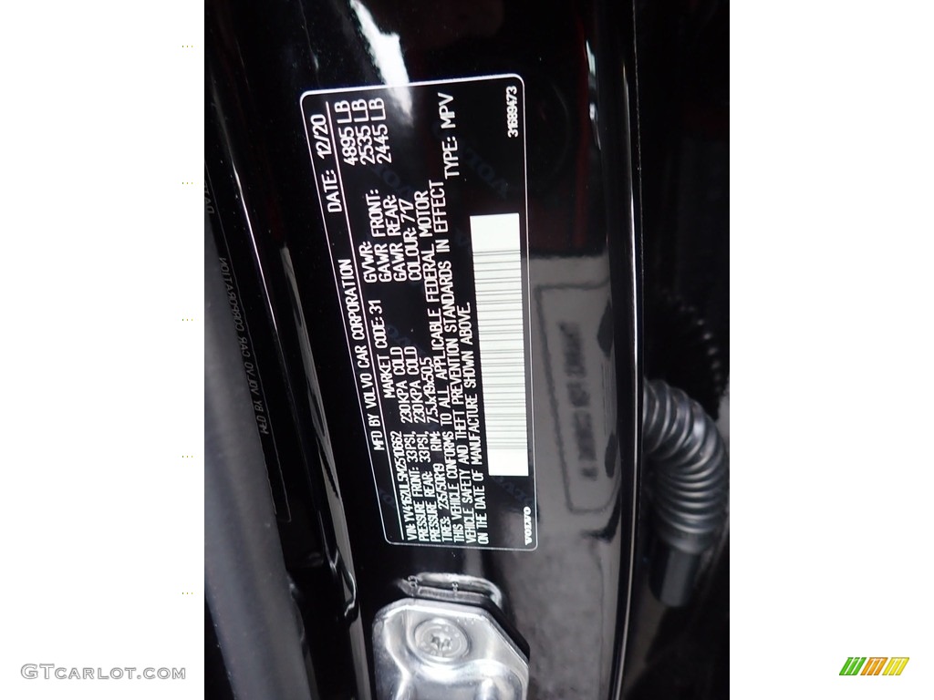 2021 XC40 T5 Inscription AWD - Onyx Black Metallic / Oxide Red/Charcoal photo #11