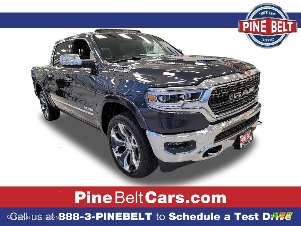 2021 1500 Limited Crew Cab 4x4 - Granite Crystal Metallic / Black photo #1