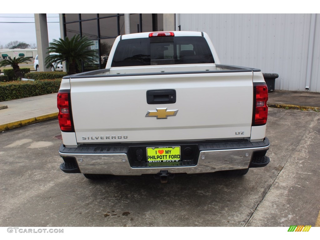 2014 Silverado 1500 LTZ Crew Cab - White Diamond Tricoat / Cocoa/Dune photo #8