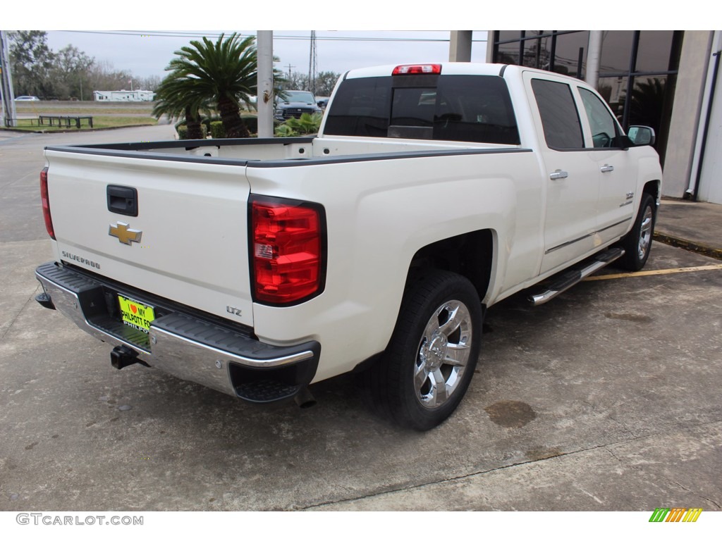 2014 Silverado 1500 LTZ Crew Cab - White Diamond Tricoat / Cocoa/Dune photo #9