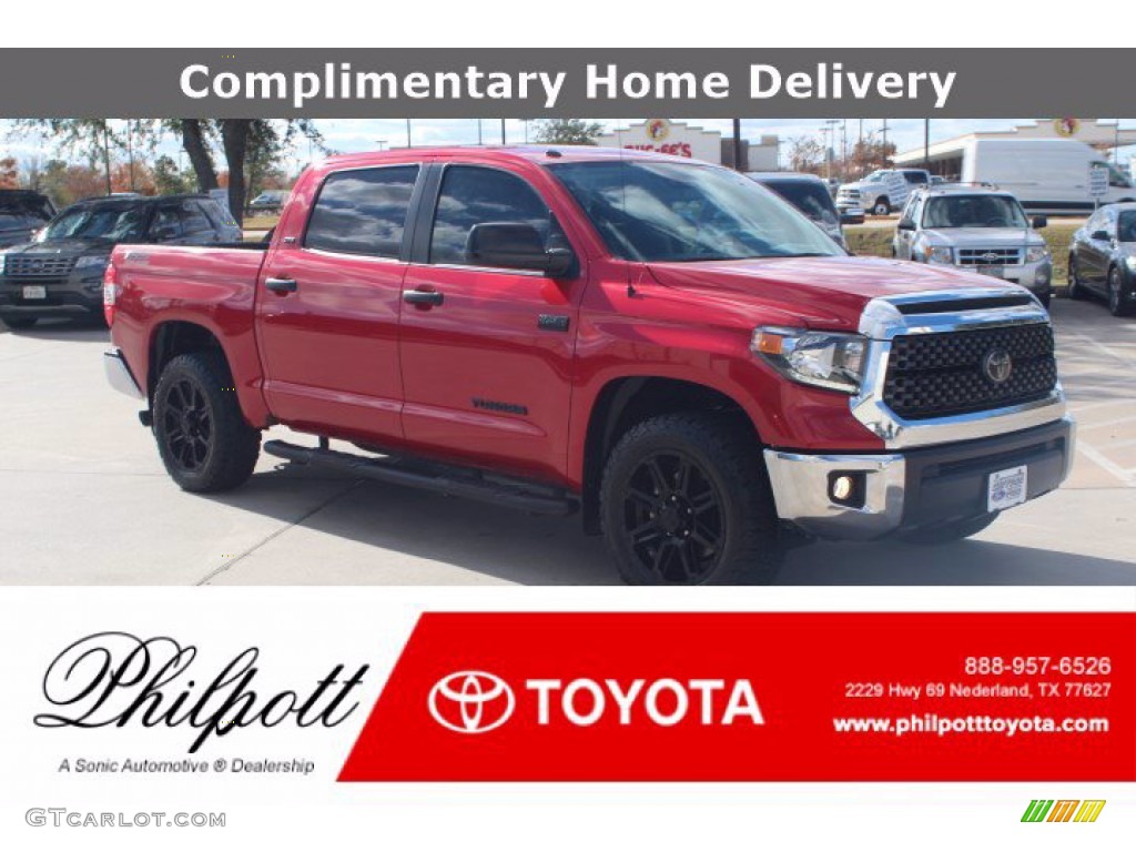 2018 Tundra SR5 CrewMax 4x4 - Barcelona Red Metallic / Black photo #1