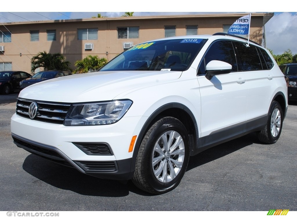 Pure White 2018 Volkswagen Tiguan SE Exterior Photo #141110082