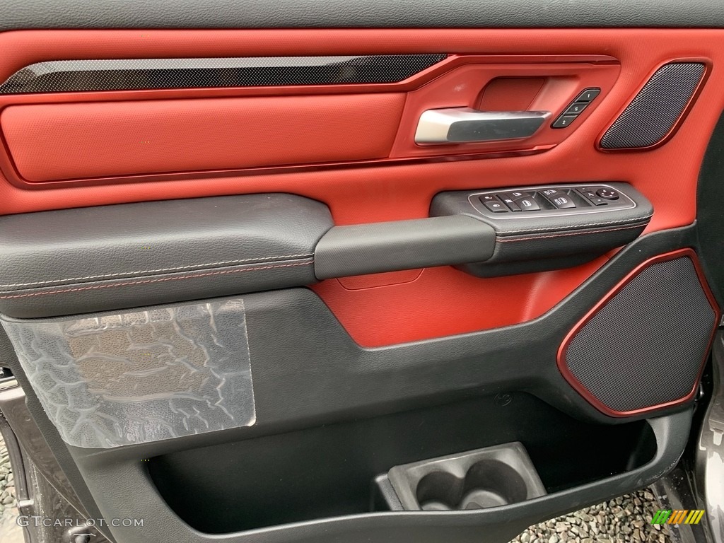 2021 Ram 1500 Rebel Crew Cab 4x4 Red/Black Door Panel Photo #141110228
