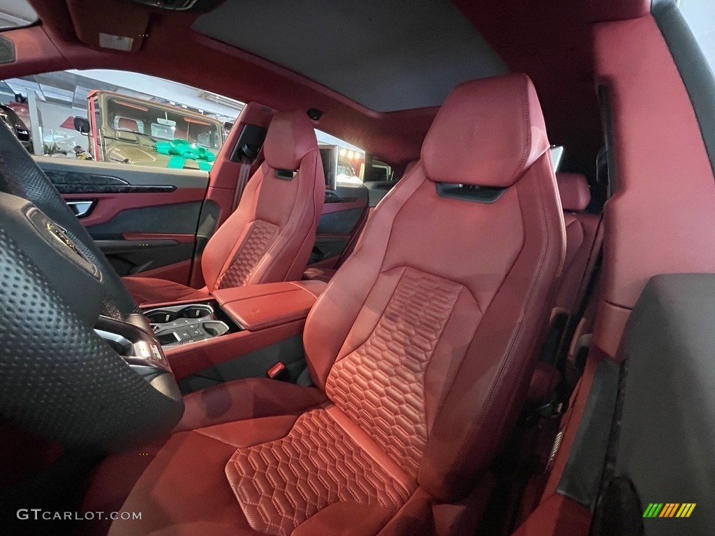 Rosso Alala/Nero Ade Interior 2020 Lamborghini Urus AWD Photo #141111844