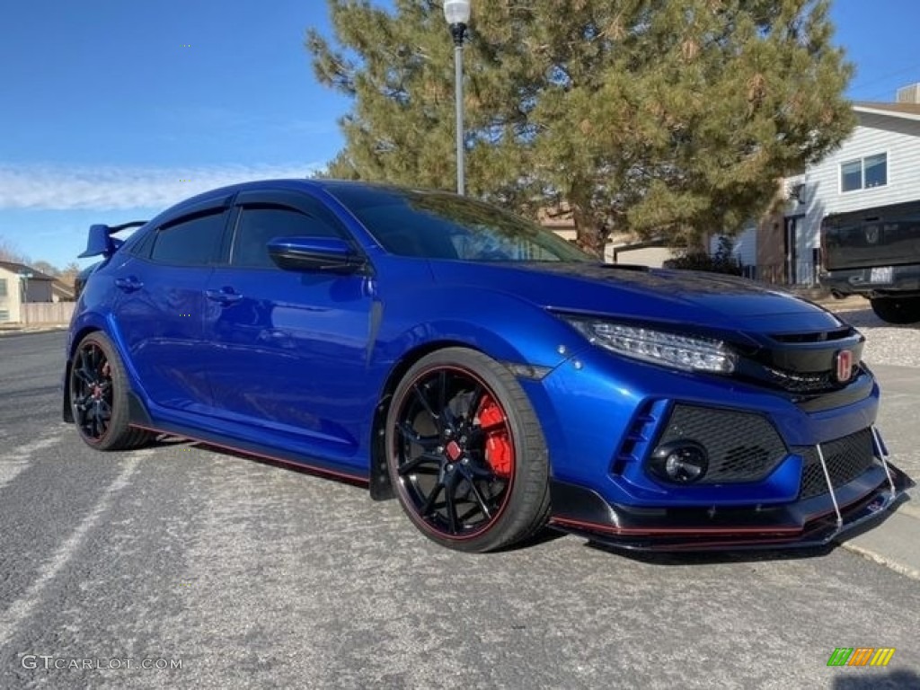 Agean Blue Metallic 2019 Honda Civic Type R Exterior Photo #141111850