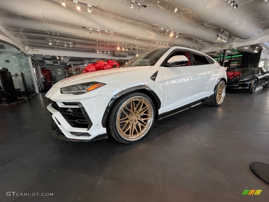 2020 Urus AWD - Bianco Icarus Metallic / Rosso Alala/Nero Ade photo #1