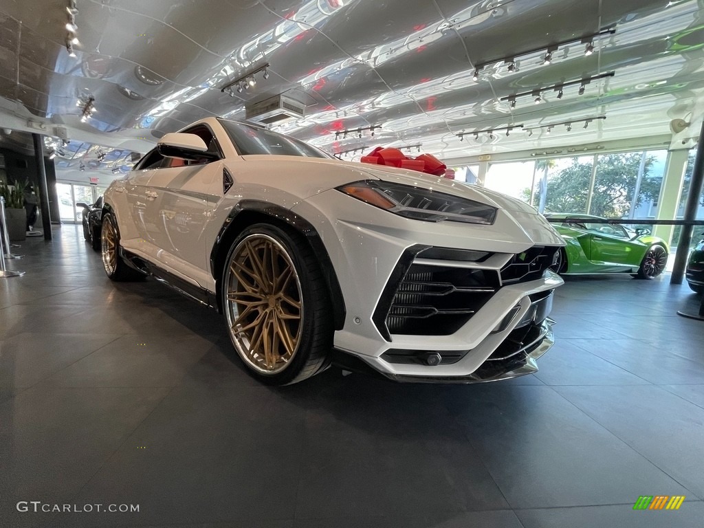 2020 Urus AWD - Bianco Icarus Metallic / Rosso Alala/Nero Ade photo #7