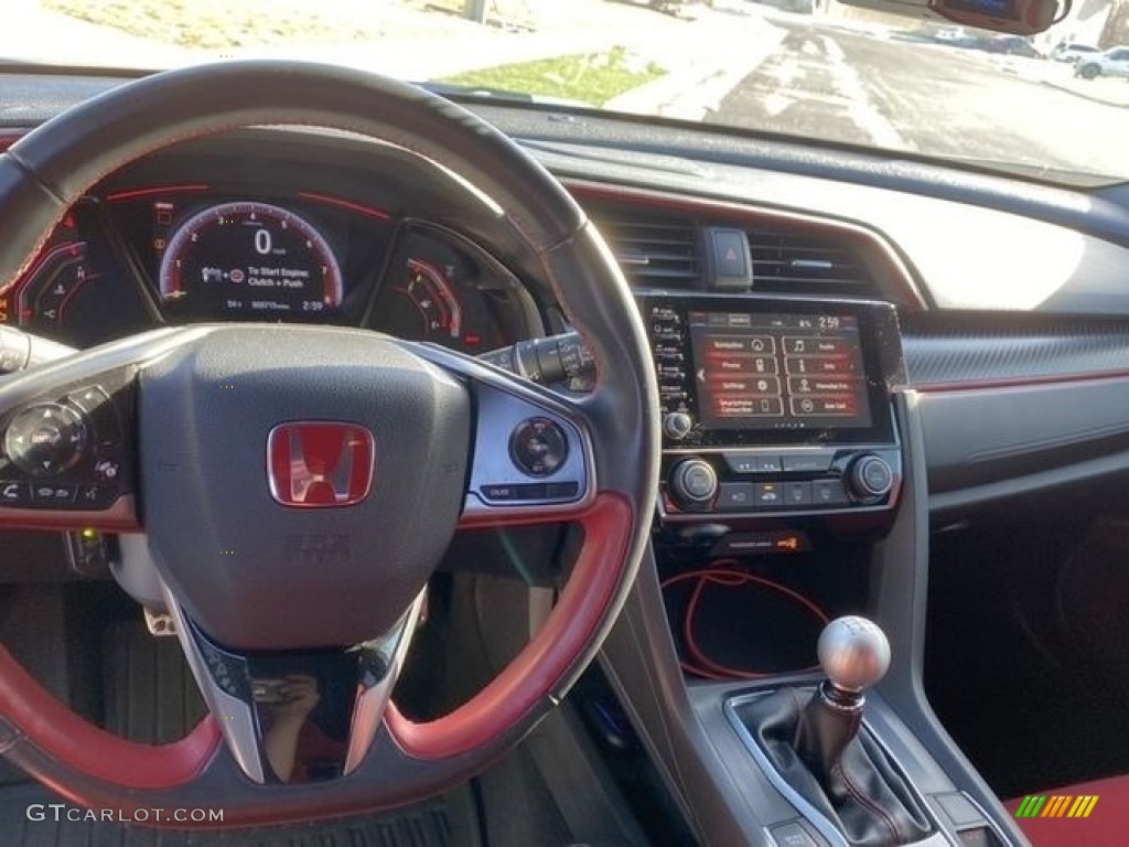 2019 Honda Civic Type R Black/Red Dashboard Photo #141111964