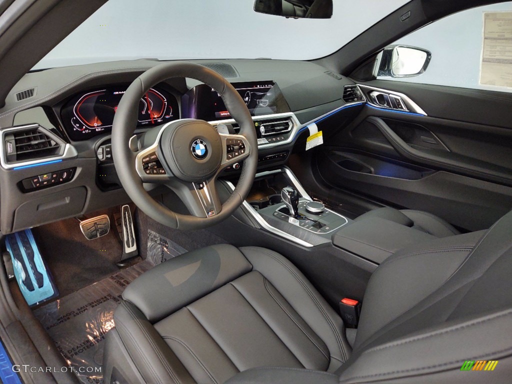 Black Interior 2021 BMW 4 Series M440i xDrive Coupe Photo #141112960