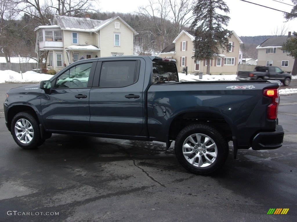 2021 Silverado 1500 Custom Crew Cab 4x4 - Shadow Gray Metallic / Jet Black photo #7