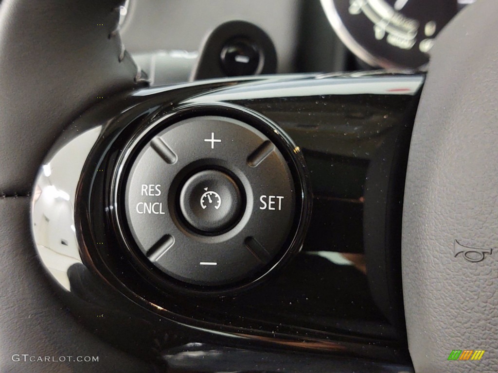 2021 Mini Countryman Cooper S Carbon Black Lounge Leather Steering Wheel Photo #141114973