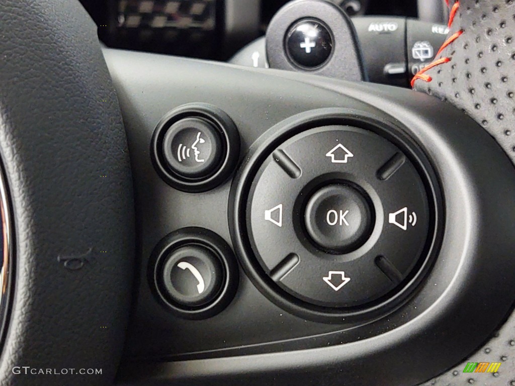 2021 Mini Hardtop Cooper S 4 Door Carbon Black Steering Wheel Photo #141115297