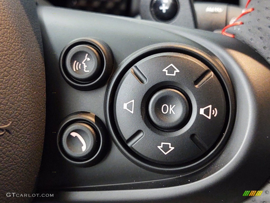 2021 Mini Hardtop Cooper S 4 Door Carbon Black Steering Wheel Photo #141115573