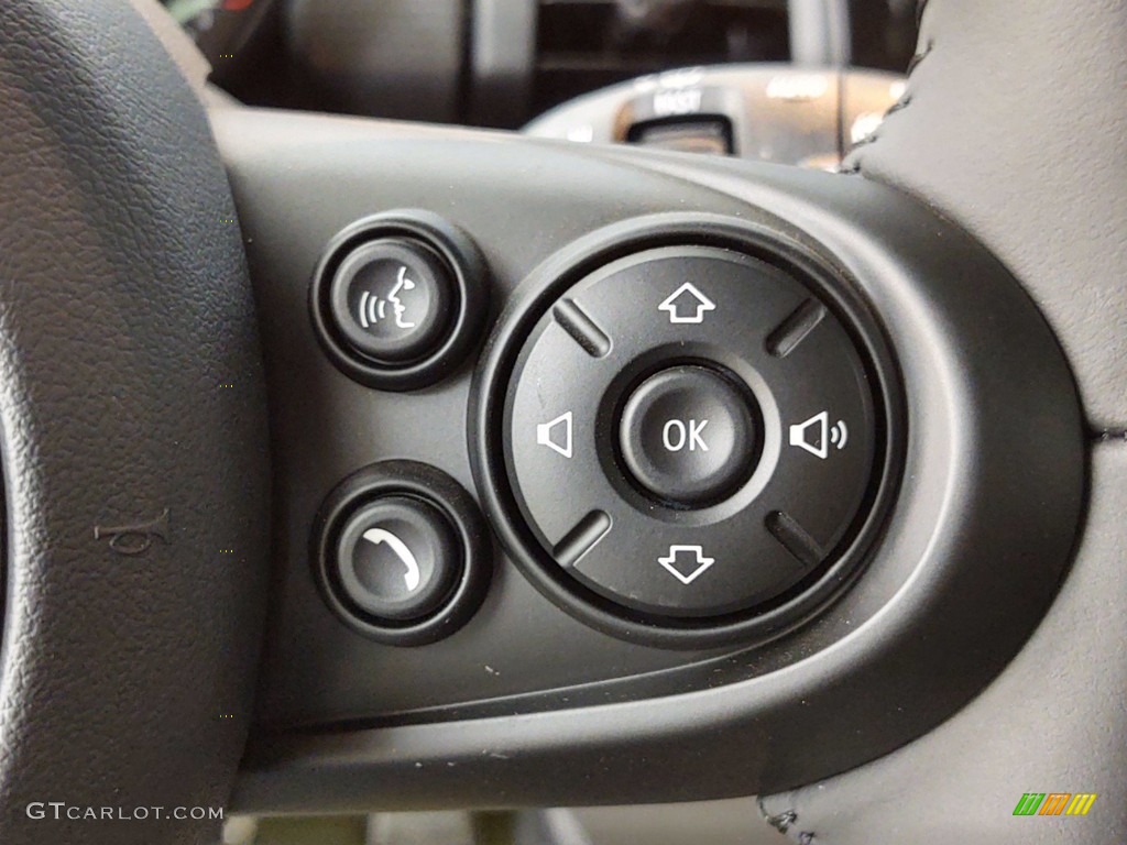 2021 Mini Hardtop Cooper 2 Door Carbon Black Steering Wheel Photo #141115753