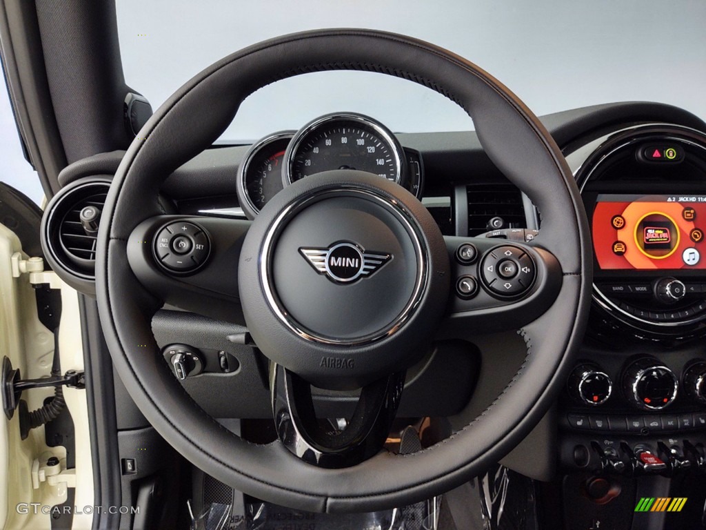 2021 Mini Hardtop Cooper 2 Door Carbon Black Steering Wheel Photo #141115906