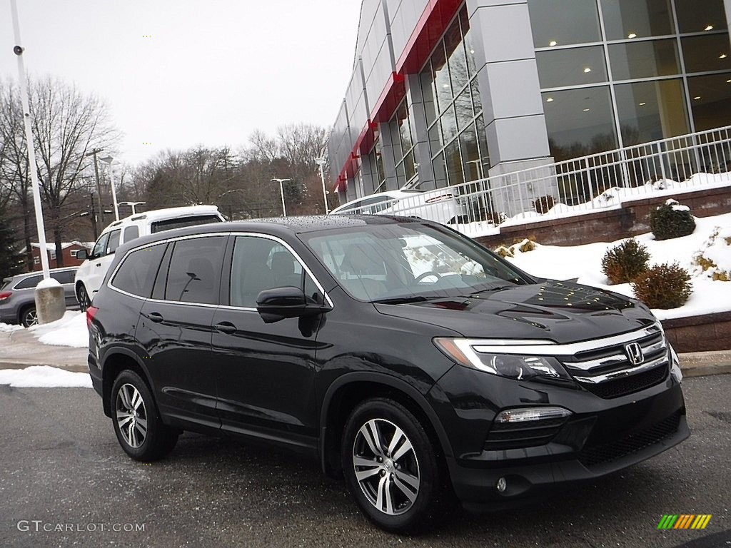 2018 Pilot EX AWD - Black Forest Pearl / Gray photo #1