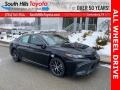 2021 Midnight Black Metallic Toyota Camry SE AWD  photo #1