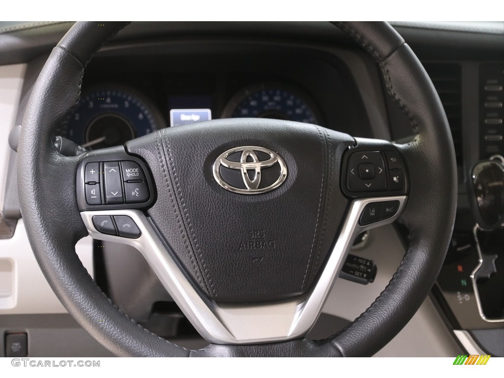 2020 Sienna XLE - Midnight Black Metallic / Ash photo #7