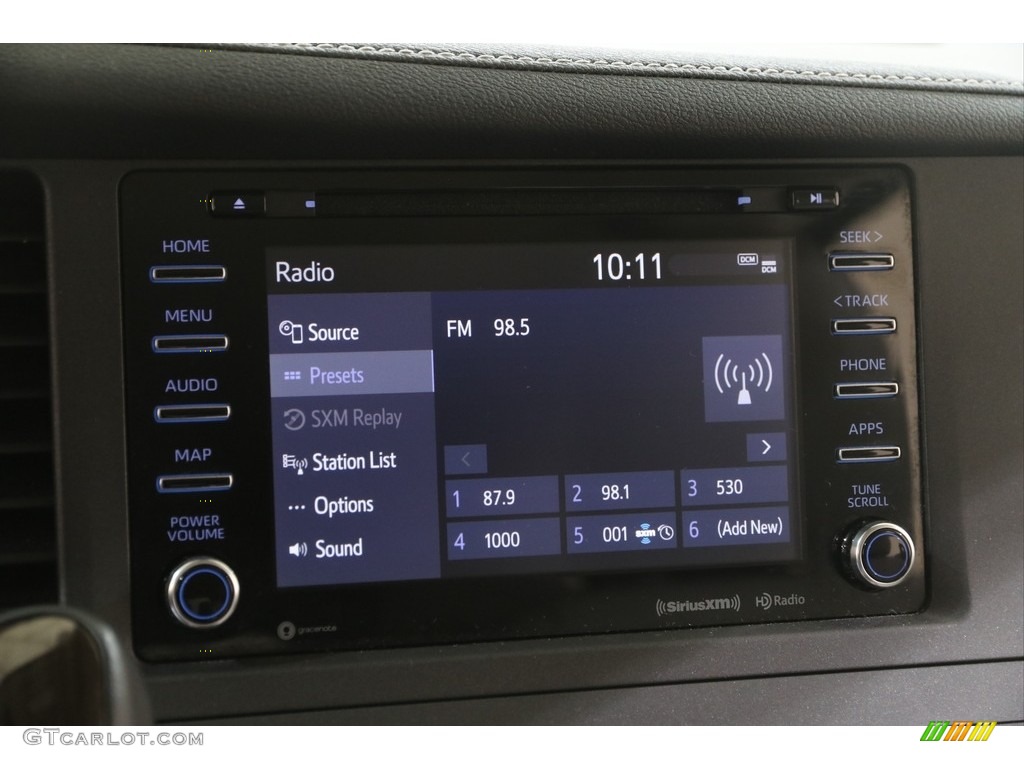 2020 Sienna XLE - Midnight Black Metallic / Ash photo #10