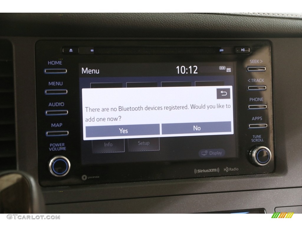 2020 Sienna XLE - Midnight Black Metallic / Ash photo #11