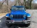 2021 Hydro Blue Pearl Jeep Gladiator Rubicon 4x4  photo #3