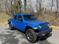 2021 Hydro Blue Pearl Jeep Gladiator Rubicon 4x4  photo #4