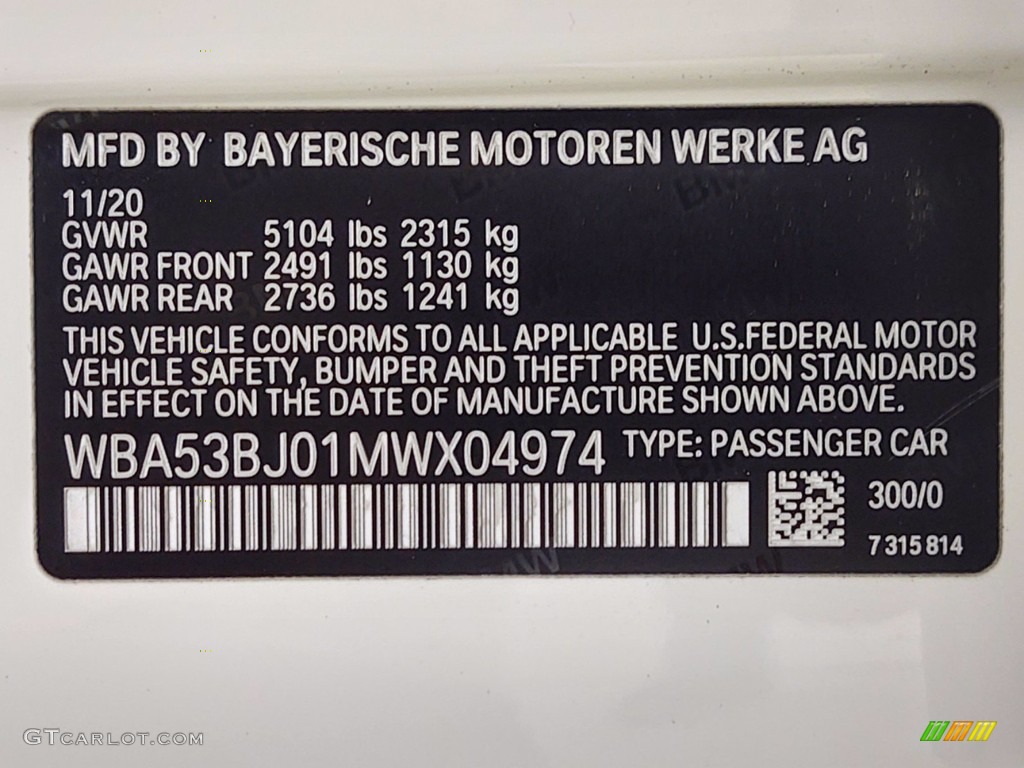 2021 5 Series 540i Sedan - Alpine White / Black photo #25