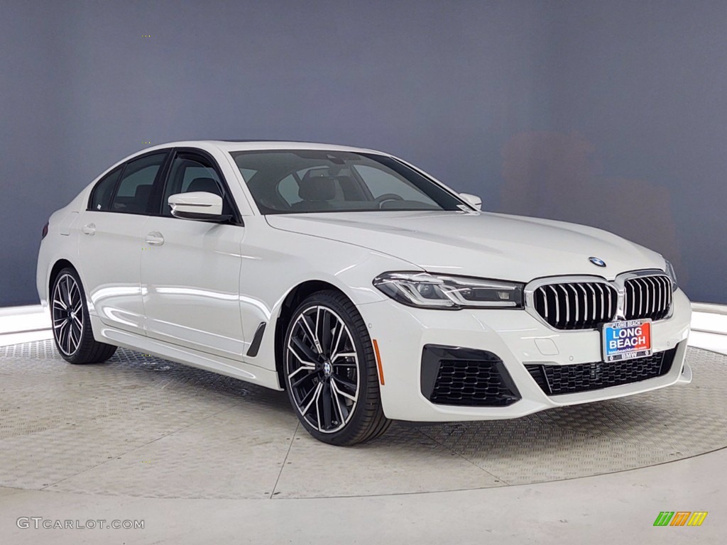 2021 5 Series 540i Sedan - Alpine White / Black photo #27