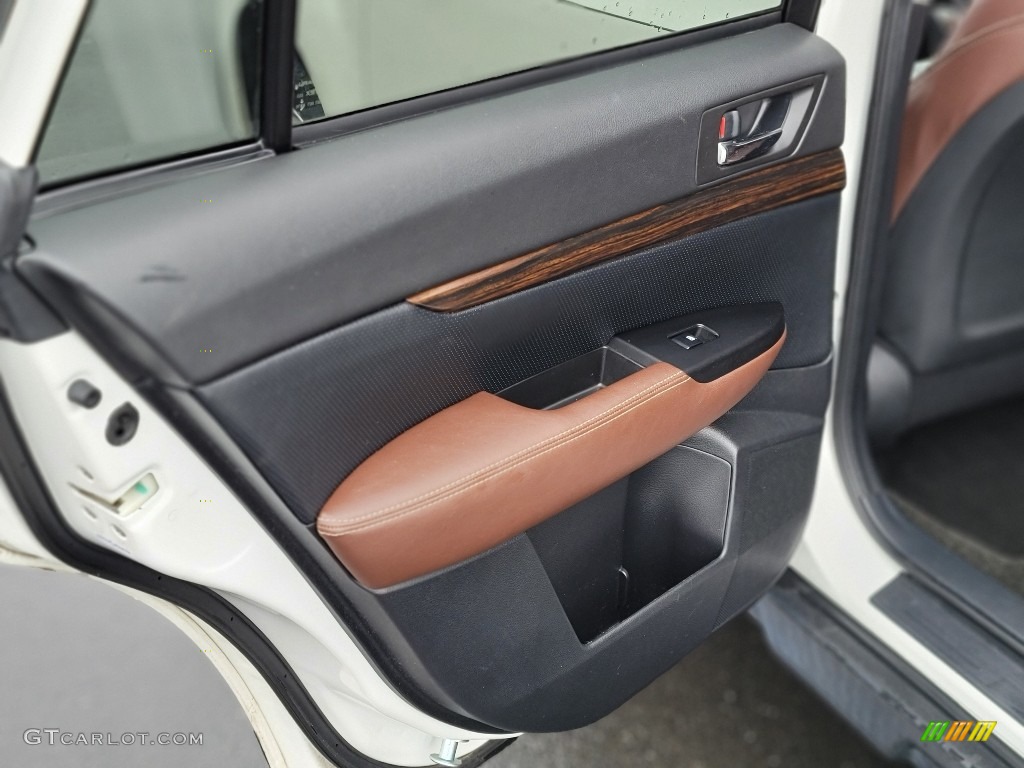 2014 Subaru Outback 2.5i Limited Saddle Brown Door Panel Photo #141125965