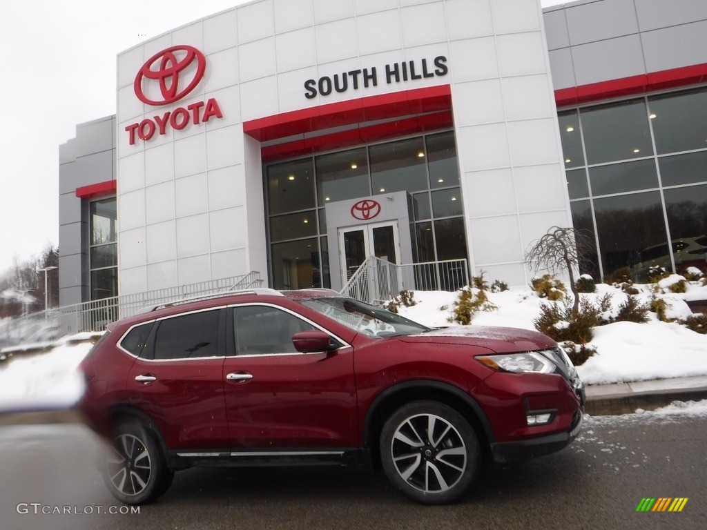 2019 Rogue SL AWD - Scarlet Ember / Charcoal photo #2