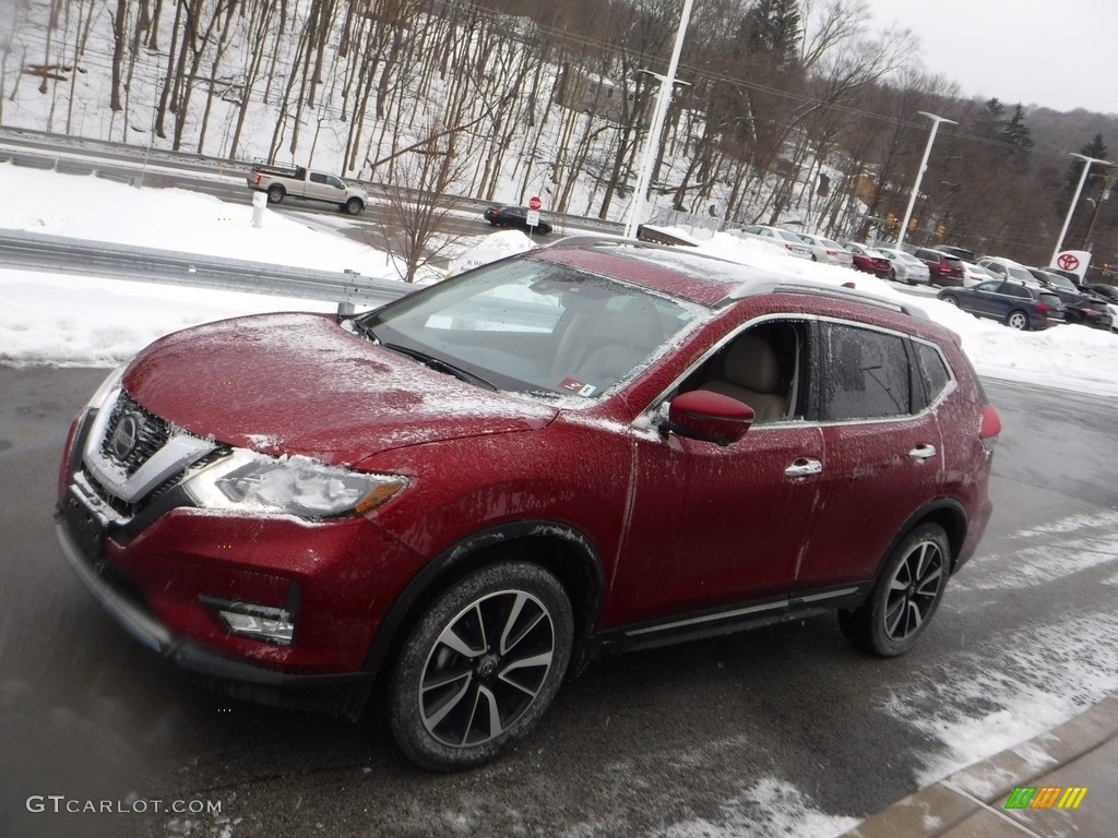 2019 Rogue SL AWD - Scarlet Ember / Charcoal photo #9
